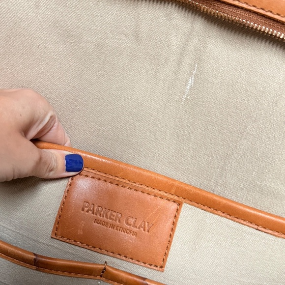 Parker Clay Mari Leather Backpack - Rust Brown: Diaper Bag - Picture 5 of 5